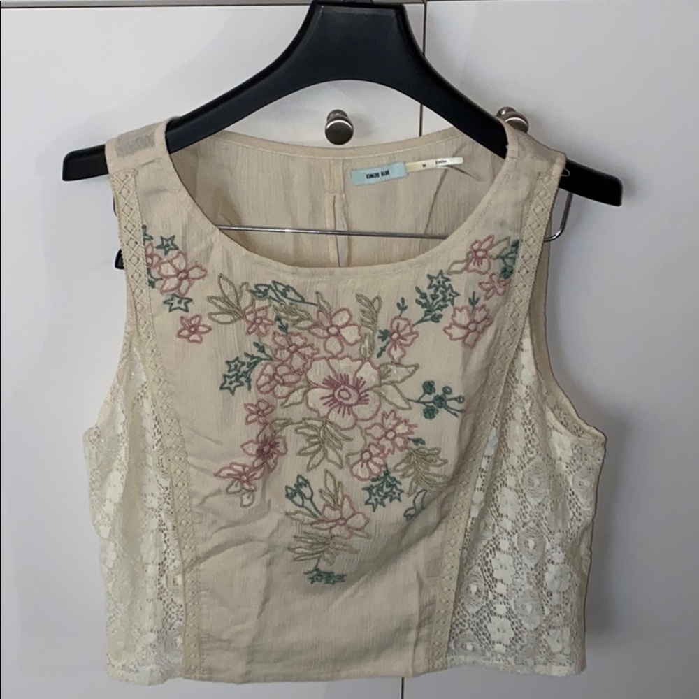 Urban Outfitters Embroidered Top